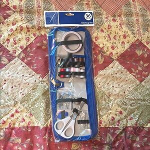 Sewing Kit with Blue Case